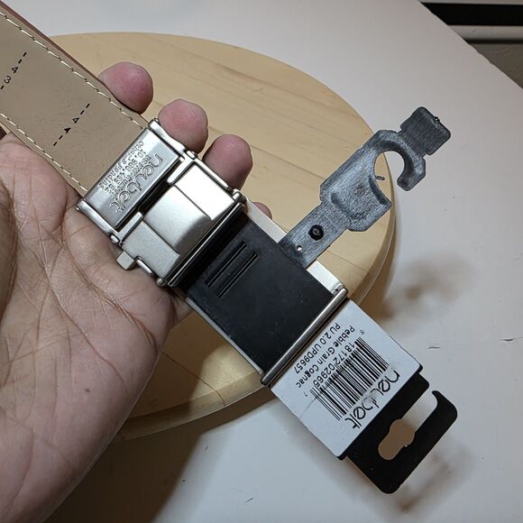 Nexbelt Neubelt Vegan Leather Golf Ratchet Belt - Pebble Grain Cognac NWT - Picture 6 of 12